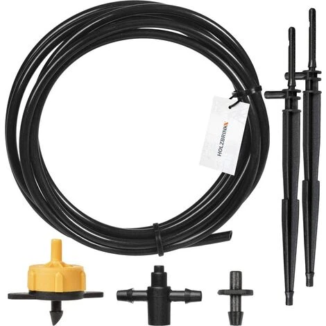 HOLZBRINK Kit N°2 Pour L’arrosage Du Jardin Avec émetteur-fl?che Droit Et Goutteur Jaune, Débit 2l/h, 5 Lots, HTB-02-G-5 1 HOLZBRINK Kit N°2 Pour L’arrosage Du Jardin Avec émetteur-fl?che Droit Et Goutteur Jaune, Débit 2l/h, 5 Lots, HTB-02-G-5