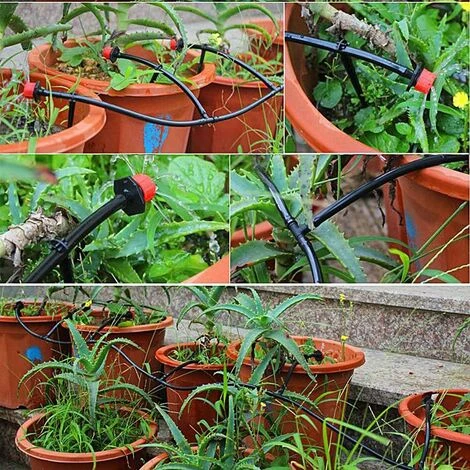 DECKON 200pcs Goutteur Irrigation Réglable+Tee Joint De Tuyau Système D'arrosage Automatique Goutte à Goutte Micro Gicleurs Drippers Pour Plante Serre DIY Jardin 5 DECKON 200pcs Goutteur Irrigation Réglable+Tee Joint De Tuyau Système D'arrosage Automatique Goutte à Goutte Micro Gicleurs Drippers Pour Plante Serre DIY Jardin – Image 5