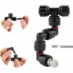 MODOU Lot De 30 Raccords D'irrigation Goutte à Goutte Pour Aquarium, Buse De Pulvérisation Réglable à 360 °, Arroseur Pour Paysage, Fleurs, Terrasses, Plantes (5 Lots) -Promos Arrosage automatique Magasin 54087104 3