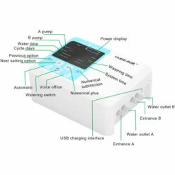 LIFCAUSAL Minuterie D'arrosage Solaire, Minuterie Intelligente De Jardin, Dispositif D'arrosage Automatique Charge D'énergie Solaire Système De Minuterie D'irrigation Goutte à Goutte Pour Plantes En Pot -Promos Arrosage automatique Magasin 54344902 3