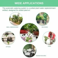 Système D'arrosage Automatique D'intérieur Avec Chargeur USB, Kit D'irrigation Goutte à Goutte, Dispositif D'arrosage Automatique Pour 8 Plantes En Pot Pour Maison, Jardin,Macaron -Promos Arrosage automatique Magasin 54425469 4