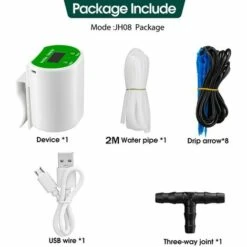 Système D'arrosage Automatique D'intérieur Avec Chargeur USB, Kit D'irrigation Goutte à Goutte, Dispositif D'arrosage Automatique Pour 8 Plantes En Pot Pour Maison, Jardin,Macaron -Promos Arrosage automatique Magasin 54425469 5