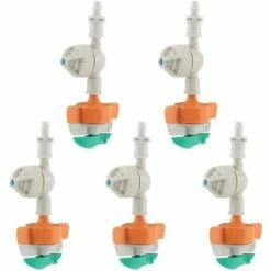 ENLENK 5pcs Arroseur Rotatif Avec Arrosoir Suspendu Pulvérisateur Arrosage Du Jardin Micro Irrigation Goutte à Goutte Raccord Goutteur Pour Arrosage Des Plantes Jardin
