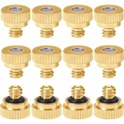 ENLENK 20PCS Buse De Brumisation En Laiton Buse Brumisateur Arrosage 0.4mm Srrosage Sprinkler Pour Irrigation De Jardin Système De Refroidissement