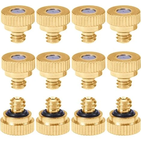 ENLENK 20PCS Buse De Brumisation En Laiton Buse Brumisateur Arrosage 0.4mm Srrosage Sprinkler Pour Irrigation De Jardin Système De Refroidissement 1 ENLENK 20PCS Buse De Brumisation En Laiton Buse Brumisateur Arrosage 0.4mm Srrosage Sprinkler Pour Irrigation De Jardin Système De Refroidissement
