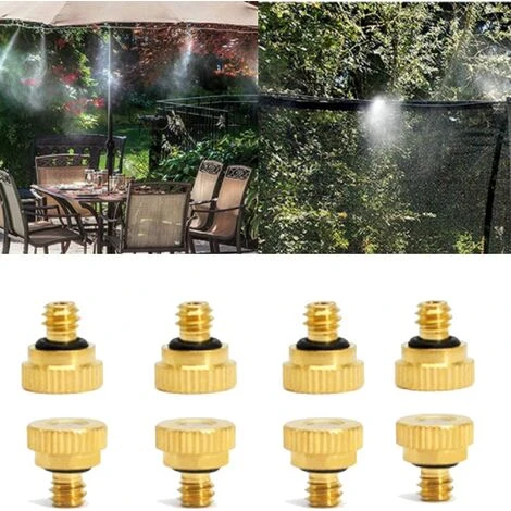 ENLENK 20PCS Buse De Brumisation En Laiton Buse Brumisateur Arrosage 0.4mm Srrosage Sprinkler Pour Irrigation De Jardin Système De Refroidissement 4 ENLENK 20PCS Buse De Brumisation En Laiton Buse Brumisateur Arrosage 0.4mm Srrosage Sprinkler Pour Irrigation De Jardin Système De Refroidissement – Image 4