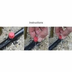 MONLY 100PCS Goutteurs Irrrigation Réglable,360° Arrosage Goutte à Goutte Automatique,Buses De Gicleurs Émetteur Jardin,pour Plante Pelouse Serre DIY Jardin (100PCS) -Promos Arrosage automatique Magasin 55273538 5