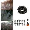 SUPERSELLER Kit D'arrosage Goutte à Goutte 10m Petite Taille Jardin Pelouse Extérieur Irrigation Plastique Pulvérisateur Buses Costumes Pulvérisation Refroidissement Atomisation Arroseur Buse Outil Combinaison Costume - Gris