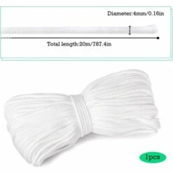 Corde De Mèche Irrigation 20m Automatique Arrosage Corde Coton 4 MM Avec Système D'irrigation Automatique DIY Vacation Dispositif D'arrosage Pour Plantes Pour Jardins, Paniers, Pots, Plantes，Starlight -Promos Arrosage automatique Magasin 55414899 3