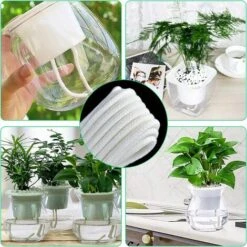 Corde De Mèche Irrigation 20m Automatique Arrosage Corde Coton 4 MM Avec Système D'irrigation Automatique DIY Vacation Dispositif D'arrosage Pour Plantes Pour Jardins, Paniers, Pots, Plantes，Starlight -Promos Arrosage automatique Magasin 55414899 5