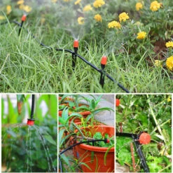 PETITES ECREVISSES 25M Kit D'Irrigation Goutte 97 Pcs Kit Arrosage Automatique Système D'arosage De Jardin Automatique Pour Patio Potager Pelouse -Promos Arrosage automatique Magasin 55495775 5