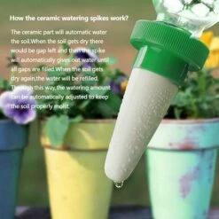 ILOVEMILAN 4 Pièces Automatique Plante D'irrigation D'eau Distributeur Cône En Céramique Tête Plante Verseur Goutte à Goutte D'irrigation Pour Jardin, Plante D'intérieur, Fleurs -Promos Arrosage automatique Magasin 55745804 3