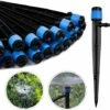 100 Pièces Goutteur D'irrigation, 360 Degrés Adjustable Micro Sprinkler Pour 4-7mm Tube D'irrigation, Pour L'irrigation De Pelouse De Serre De Jardin, Bleu，Fontainebleau