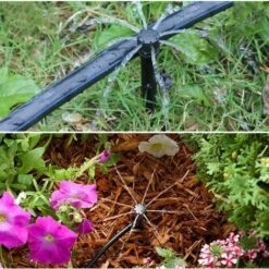 BENOBBY KIDS Système D'arrosage à 8 Trous Réglable à 360 Degrés Kit D'irrigation Goutte à Goutte à Micro-débit, Connecteur Goutte à Goutte Pour Tuyau De 4 Mm/7 Mm -Promos Arrosage automatique Magasin 56070567 4