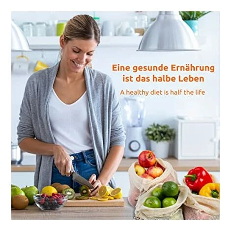 GUAZHUNIFR Sac Pour Fruits Et Légumes, 3 Pcs. Filet à Provisions Réutilisable, Sachet En Coton, Sac à Pain Sans Plastique, Lavable,GU.B/bon 4 GUAZHUNIFR Sac Pour Fruits Et Légumes, 3 Pcs. Filet à Provisions Réutilisable, Sachet En Coton, Sac à Pain Sans Plastique, Lavable,GU.B/bon – Image 4