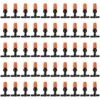 GUAZHUNIFR 50pcs Goutteur Irrigation Réglable, 1/4'' Système Dirrigation Goutte à Goutte Micro Flow Drip Head Buses De Brouillard Dirrigation Pour Jardins Potagers Ou Massifs De Fleurs，GU.B/bon