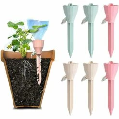 GUAZHUNIFR WSDF 18Pcs Arrosage Goutte à Goutte, Arrosage Plantes Automatique Avec Cinq Réglages De Vitesse Adapté Aux Bonsaï, Fleurs, Vacances, Dispositif D'arrosage Domestique, Diamètre 20-30 Mm Universel，GU.B/bon