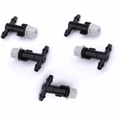 CHANCEY 5 Ensembles Goutteur Irrigation Réglable, Tête De Gicleurs D'irrigation Goutteurs Réglables D'irrigation Arrosage Goutte Pour Jardins Potagers Ou Massifs De Fleurs,SEMAket,gris+noir