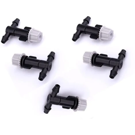 CHANCEY 5 Ensembles Goutteur Irrigation Réglable, Tête De Gicleurs D'irrigation Goutteurs Réglables D'irrigation Arrosage Goutte Pour Jardins Potagers Ou Massifs De Fleurs,SEMAket,gris+noir 1 CHANCEY 5 Ensembles Goutteur Irrigation Réglable, Tête De Gicleurs D'irrigation Goutteurs Réglables D'irrigation Arrosage Goutte Pour Jardins Potagers Ou Massifs De Fleurs,SEMAket,gris+noir