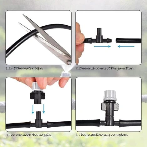 CHANCEY 5 Ensembles Goutteur Irrigation Réglable, Tête De Gicleurs D'irrigation Goutteurs Réglables D'irrigation Arrosage Goutte Pour Jardins Potagers Ou Massifs De Fleurs,SEMAket,gris+noir 3 CHANCEY 5 Ensembles Goutteur Irrigation Réglable, Tête De Gicleurs D'irrigation Goutteurs Réglables D'irrigation Arrosage Goutte Pour Jardins Potagers Ou Massifs De Fleurs,SEMAket,gris+noir – Image 3