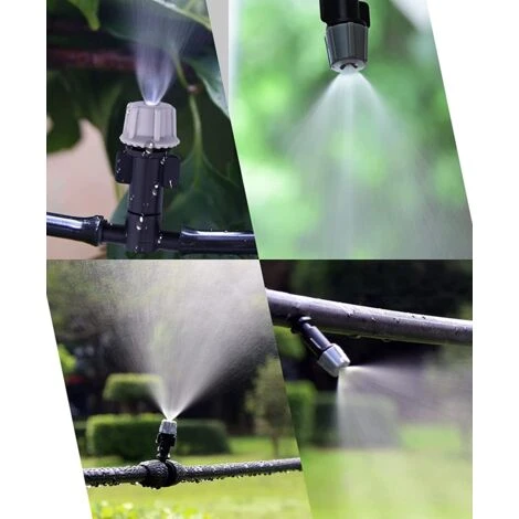 CHANCEY 5 Ensembles Goutteur Irrigation Réglable, Tête De Gicleurs D'irrigation Goutteurs Réglables D'irrigation Arrosage Goutte Pour Jardins Potagers Ou Massifs De Fleurs,SEMAket,gris+noir 4 CHANCEY 5 Ensembles Goutteur Irrigation Réglable, Tête De Gicleurs D'irrigation Goutteurs Réglables D'irrigation Arrosage Goutte Pour Jardins Potagers Ou Massifs De Fleurs,SEMAket,gris+noir – Image 4