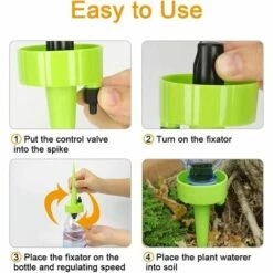 CHANCEY Irrigation Goutte à Goutte Kit, Arrosage Automatique Système Plante D'irrigation Cône, Gouteur Reglable Pour Arrosage Bouteille Dans Jardin, Balcon, Vacances, Intérieur Et Extérieur, 6 Pcs,SEMAket -Promos Arrosage automatique Magasin 56150454 5