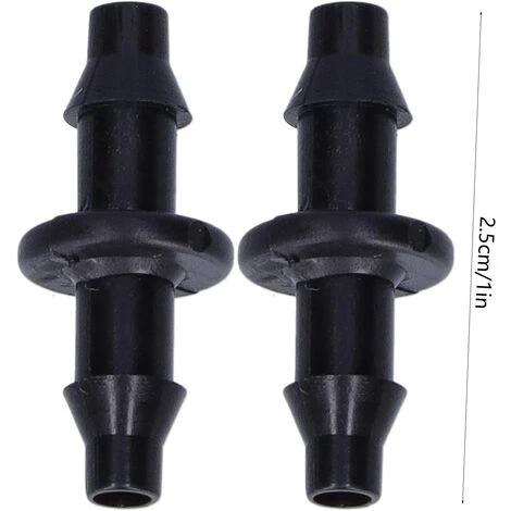 CHANCEY Connecteur De Tuyau à 2 Voies, 100 Pièces 4/7 Connecteur à 2 Voies Connecteur D'irrigation Goutte à Goutte Raccord Accessoires D'irrigation De Jardin,SEMAket,noir 2 CHANCEY Connecteur De Tuyau à 2 Voies, 100 Pièces 4/7 Connecteur à 2 Voies Connecteur D'irrigation Goutte à Goutte Raccord Accessoires D'irrigation De Jardin,SEMAket,noir – Image 2