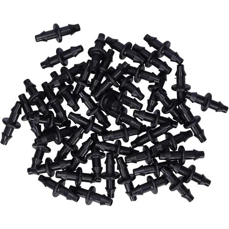 CHANCEY Connecteur De Tuyau à 2 Voies, 100 Pièces 4/7 Connecteur à 2 Voies Connecteur D'irrigation Goutte à Goutte Raccord Accessoires D'irrigation De Jardin,SEMAket,noir 5 CHANCEY Connecteur De Tuyau à 2 Voies, 100 Pièces 4/7 Connecteur à 2 Voies Connecteur D'irrigation Goutte à Goutte Raccord Accessoires D'irrigation De Jardin,SEMAket,noir – Image 5