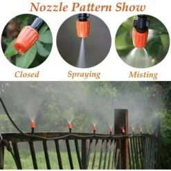 CHANCEY 50pcs Goutteur Irrigation Réglable, Système Dirrigation Goutte à Goutte Micro Flow Drip Head Buses De Brouillard Dirrigation Pour Jardins Potagers Ou Massifs De Fleurs,SEMAket,noir+orange 9 CHANCEY 50pcs Goutteur Irrigation Réglable, Système Dirrigation Goutte à Goutte Micro Flow Drip Head Buses De Brouillard Dirrigation Pour Jardins Potagers Ou Massifs De Fleurs,SEMAket,noir+orange -Promos Arrosage automatique Magasin 56150462 5