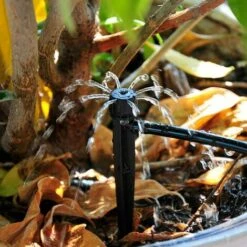 CHANCEY 100pcs Goutteur Irrigation Réglable De Tuyau Système D'arrosage Automatique Goutte à Goutte Micro Gicleurs Drippers Pour Plante Serre DIY Jardin,SEMAket,noir -Promos Arrosage automatique Magasin 56150463 5