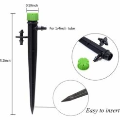 CHANCEY 100pcs Micro-asperseur D'irrigation Goutte à Goutte, 360 Degrés 8 Trous D'eau Flux Irrigation Emetteurs Pour Tube De 1/4 (4-7mm), Pour Système D'irrigation Goutte à Goutte De Jardin, Vert,SEMAket 6 CHANCEY 100pcs Micro-asperseur D'irrigation Goutte à Goutte, 360 Degrés 8 Trous D'eau Flux Irrigation Emetteurs Pour Tube De 1/4 (4-7mm), Pour Système D'irrigation Goutte à Goutte De Jardin, Vert,SEMAket -Promos Arrosage automatique Magasin 56150464 2