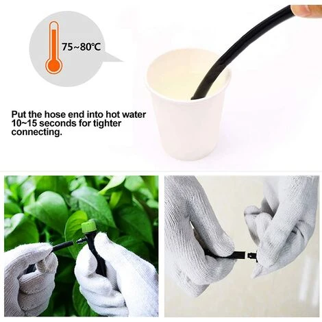 CHANCEY 100pcs Micro-asperseur D'irrigation Goutte à Goutte, 360 Degrés 8 Trous D'eau Flux Irrigation Emetteurs Pour Tube De 1/4 (4-7mm), Pour Système D'irrigation Goutte à Goutte De Jardin, Vert,SEMAket 4 CHANCEY 100pcs Micro-asperseur D'irrigation Goutte à Goutte, 360 Degrés 8 Trous D'eau Flux Irrigation Emetteurs Pour Tube De 1/4 (4-7mm), Pour Système D'irrigation Goutte à Goutte De Jardin, Vert,SEMAket – Image 4