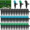 CHANCEY 60Pcs Émetteur De Goutte à Goutte D'Irrigation, 3 Tailles Émetteur De Goutteur D'Irrigation De Drapeau De Jardin, Pour Pelouse, Arbres, Arbustes, Jardin (4L/H Noir, 8L/H Bleu, 16L/H Vert)SEMAket