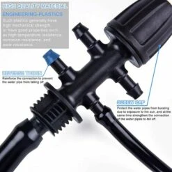 CHANCEY Connecteur De Tuyau D'irrigation De Jardin, Connecteurs En T Barbelé Irrigation Goutte à Goutte Pour Tube D'irrigation 16mm à 47 Tuyau Accessoires D'arrosage 6 Voies, Noir,SEMAket,10 Pièces -Promos Arrosage automatique Magasin 56150474 3