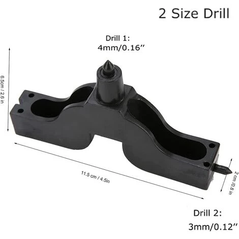 CHANCEY Accessoires D'irrigation Goutte Tuyau De Perforation Outil De Perforation De Tuyau Outil D'irrigation Goutte-à-Goutte De Jardin Noir De Outil De Forage De Trou De Forage,SEMAket,noir 2 CHANCEY Accessoires D'irrigation Goutte Tuyau De Perforation Outil De Perforation De Tuyau Outil D'irrigation Goutte-à-Goutte De Jardin Noir De Outil De Forage De Trou De Forage,SEMAket,noir – Image 2