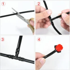 SUPERSELLER Kit D'arrosage Goutte à Goutte Les Accessoires Du Kit De Goutte à Goutte D'irrigation Pour L'arrosage Des Plantes Comprennent Une Buse D'atomisation Mister Dripper - Conduite D'eau De 25 Mètres Et 30 Goutteurs -Promos Arrosage automatique Magasin 56405734 3