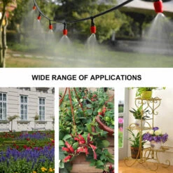 SUPERSELLER Kit D'arrosage Goutte à Goutte Les Accessoires Du Kit De Goutte à Goutte D'irrigation Pour L'arrosage Des Plantes Comprennent Une Buse D'atomisation Mister Dripper - Conduite D'eau De 25 Mètres Et 30 Goutteurs -Promos Arrosage automatique Magasin 56405734 5