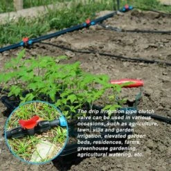 MACARON Vanne Commutateur D'Irrigation Goutte Tube D'Irrigation PE 16 Mm Raccords Verrouillage Barbelés Vannes Connecteurs Tuyau Vanne Barbelée Jardin - Arrêter/Activer Le Débit D'eau 20 Pièces LO-Ron -Promos Arrosage automatique Magasin 56679573 5