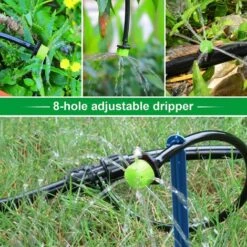 IRISFR 100pcs Goutteur Irrigation Réglable, 1/4'' Système Dirrigation Goutte à Goutte Micro Flow Drip Head Buses De Brouillard Dirrigation Pour Jardins Potagers Ou Massifs De Fleurs (Vert),Lilaris 8 IRISFR 100pcs Goutteur Irrigation Réglable, 1/4'' Système Dirrigation Goutte à Goutte Micro Flow Drip Head Buses De Brouillard Dirrigation Pour Jardins Potagers Ou Massifs De Fleurs (Vert),Lilaris -Promos Arrosage automatique Magasin 56742722 4