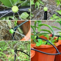 IRISFR 100pcs Goutteur Irrigation Réglable, 1/4'' Système Dirrigation Goutte à Goutte Micro Flow Drip Head Buses De Brouillard Dirrigation Pour Jardins Potagers Ou Massifs De Fleurs (Vert),Lilaris 9 IRISFR 100pcs Goutteur Irrigation Réglable, 1/4'' Système Dirrigation Goutte à Goutte Micro Flow Drip Head Buses De Brouillard Dirrigation Pour Jardins Potagers Ou Massifs De Fleurs (Vert),Lilaris -Promos Arrosage automatique Magasin 56742722 5