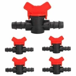 IRISFR 10 Pièces Tuyau Valve D'Irrigation, Robinet D'arrêt Raccord, Tuyau Valve Commutateur Arrosage, 16 Mm PE Tuyaux Vanne Pour L'irrigation Goutte à Goutte Agricole De Jardin De Patio，Lilaris