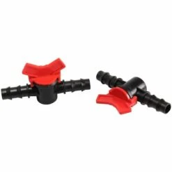 IRISFR 10 Pièces Tuyau Valve D'Irrigation, Robinet D'arrêt Raccord, Tuyau Valve Commutateur Arrosage, 16 Mm PE Tuyaux Vanne Pour L'irrigation Goutte à Goutte Agricole De Jardin De Patio，Lilaris -Promos Arrosage automatique Magasin 56742792 5