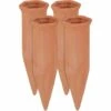 Kartokner Cône En Argile, Lot De 4 Accessoire D’arrosage, Bouteilles 17 X 5,5 X 5 Cm, Terre Cuite, Terracotta