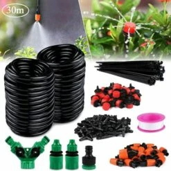 ZHUOXUAN Kit D'irrigation GoutteKits D'arrosage Automatiques Goutte à Goutte Système D'irrigation De Bricolage Jardin Tuyau Pour Jardin, Pelouse, Plante, Paysage, Potager, Serre