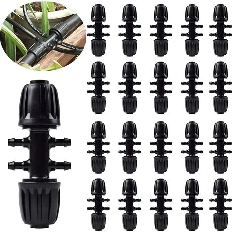 LAKJWO Raccord D'irrigation Goutte ¨¤ Goutte De Jardin De Connecteur D'eau Droit 10 Pi¨¨Ces Pour L'irrigation Horticole De Tuyau PE De 16 Mm 1 LAKJWO Raccord D'irrigation Goutte ¨¤ Goutte De Jardin De Connecteur D'eau Droit 10 Pi¨¨Ces Pour L'irrigation Horticole De Tuyau PE De 16 Mm