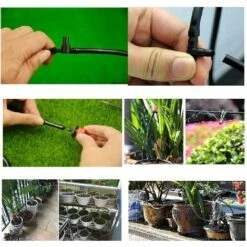 LAKJWO Blupure Irrigation Goutte à Goutte Tuyau D'irrigation Eau Agriculture Industrielle à Gazon, 100FT Tuyau De Raccordement De Irrigation Par Egouttement Pour Fleurs, Bonsaï, Jardin Et Terrasse -Promos Arrosage automatique Magasin 57663752 4