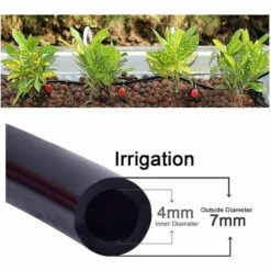 LAKJWO Blupure Irrigation Goutte à Goutte Tuyau D'irrigation Eau Agriculture Industrielle à Gazon, 100FT Tuyau De Raccordement De Irrigation Par Egouttement Pour Fleurs, Bonsaï, Jardin Et Terrasse -Promos Arrosage automatique Magasin 57663752 5