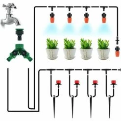 AUTRES Système D'irrigation Jardin, 30 M Système D'irrigation Automatique Kit D'irrigation Goutte à Goutte Irrigation De Jardin -Promos Arrosage automatique Magasin 57749227 4