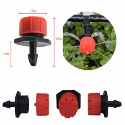 ROSIER 100PCS Goutteurs Irrigation Goutte à Goutte Dripper, Buses De Gicleurs Émetteur Jardin, Arrosage Goutte à Goutte Automatique 360° Réglable Pour Plante Serre Pelouse DIY ——VEBTles -Promos Arrosage automatique Magasin 57764113 2