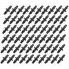 KARTOKNER 100pcs Connecteurs Cannelés 4/7 Kit De Raccords D'irrigation Raccords Cannelés Droits Pour Système De Tuyau D'irrigation Goutte à Goutte (Noir)